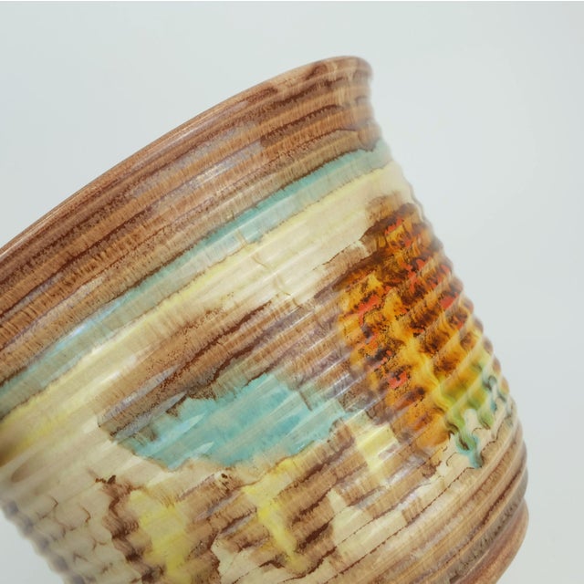 Brown Large Art Deco Planter Model 130/26 from Dümler & Breiden For Sale - Image 8 of 11