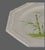 Contemporary Vintage Ceramic Hand Painted Bamboo Pattern Made in Italy Pedestal Cake Stand For Sale - Image 3 of 8