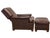 1950s Mid-Century Kittinger Leather "King of Ease" Recliner and Ottoman Set - 2 Pieces For Sale - Image 5 of 9