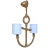 Audoux Minet 2-Light Handwoven French Rope Chandelier Nautical Anchor Design For Sale