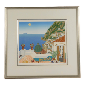 Late 20th Century Signed Thomas McKnight "Southern Italy Suite" Limited-Edition Lithograph