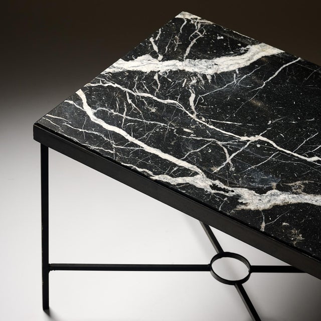 Black Marble Coffee Table For Sale - Image 8 of 9