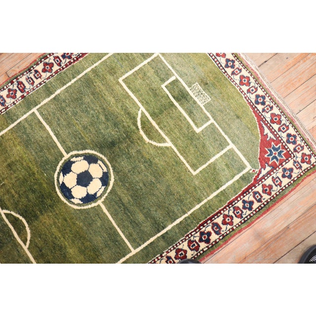 21st Century Soccer Stadium Pattern Rug - 2'7" x 4' For Sale In New York - Image 6 of 18