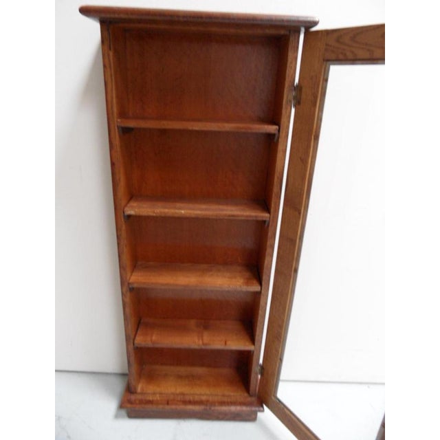 Antique Oak Display Cabinet, 1890s For Sale - Image 5 of 10