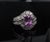Late 20th Century 2.02ct Gia Ceylon No Heat Pink Sapphire 1.00ct Diamond Platinum Ring Size 5.25 For Sale - Image 10 of 18