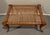 1990s Mid Century Klismos Robsjohn Gibbings Style Leather Rope Bench Ottoman For Sale - Image 5 of 12