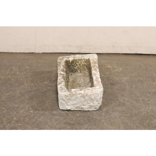 Stone Antique Spanish Stone Basin or Planter For Sale - Image 7 of 10