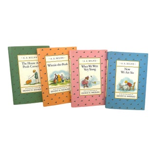 Vintage Set of 4 "Pooh's Library" Books For Sale