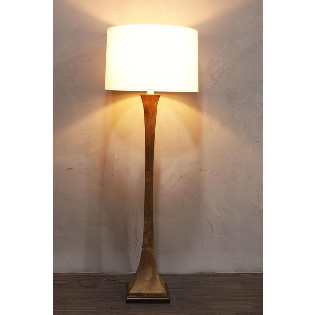 Mid-Century Modern Verdigris Bronze Floor Lamp by Stewart Ross James for Hansen Lighting, 1960s For Sale - Image 3 of 8