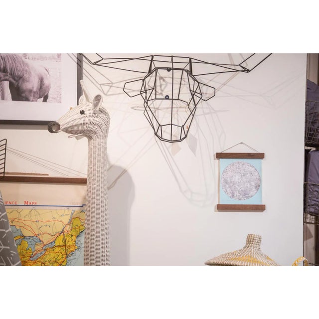 2020s Aqua Mini Moon Chart Art Print For Sale - Image 5 of 6