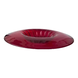 Vintage Murano Glass Costolato Saucer