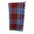 Merino Lambswool Knee Rug / Blanket in a Colorful Blue Plaid Pattern- Made in England For Sale