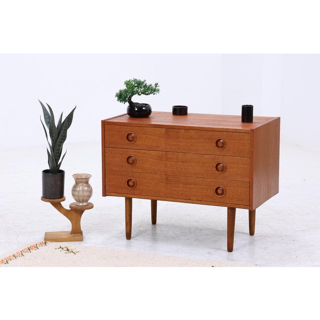 Mid-Century Teak Chest of Drawers For Sale - Image 4 of 13