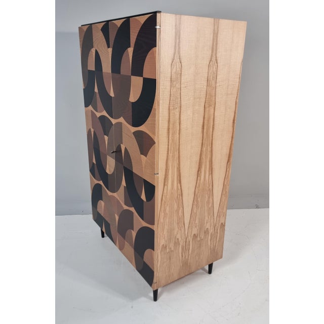 Black Vintage Wardrobe in Ash, 1960s For Sale - Image 8 of 15