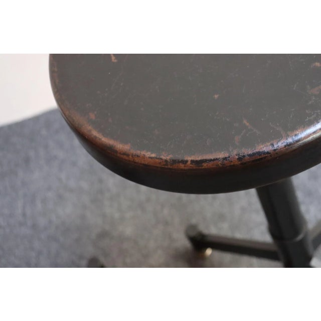 Pair of Vintage Adjustable Pose or Task Stools With Swivel Seats by Photogenic For Sale - Image 11 of 18