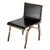 "Decisione" Chair With Bronze and Tailor Made Leather For Sale - Image 4 of 5