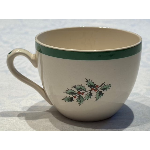 1970s Made-in England Spode Christmas Tree Place Setting for 12 - 60 pcs For Sale - Image 9 of 12