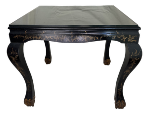 Late 19th Century Black Japanned Chinoiserie Table