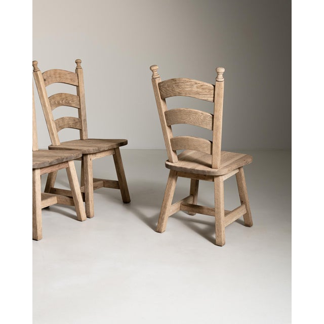 Set of Six Oak Dining Chairs, Antique, France, Circa 1970 For Sale In Greensboro - Image 6 of 18