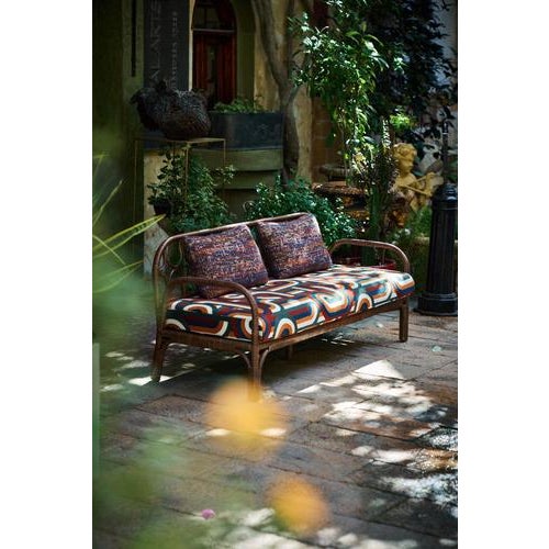 Miss Lo Bench in Stained Rattan by Popus Editions For Sale - Image 6 of 7