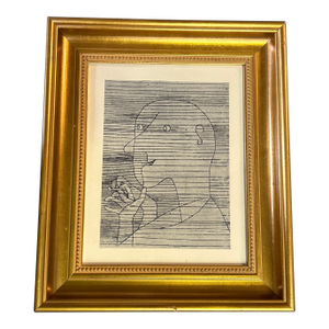 1970’s Vintage Print of “Old Man Counting” by Paul Klee