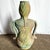 Vintage Sculpted Female Form Ceramic Vase With Sunflower and Leaf Motif For Sale - Image 4 of 9