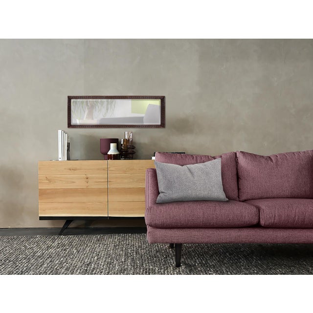 Gray Pillow 14 x ?22 Panama Stone ?- Down Alternative Insert For Sale - Image 8 of 11