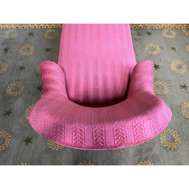 Napoleon III Pink Velvet Daybed For Sale - Image 5 of 12