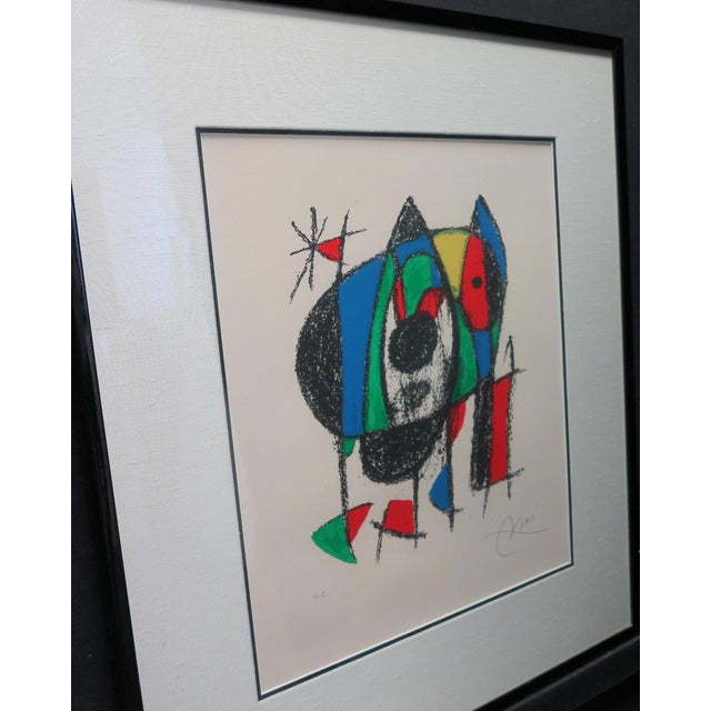 Red Vintage 1974 Joan Miro Original Lithograph Hand Signed Plate 6, Lithographs Volume II For Sale - Image 8 of 10