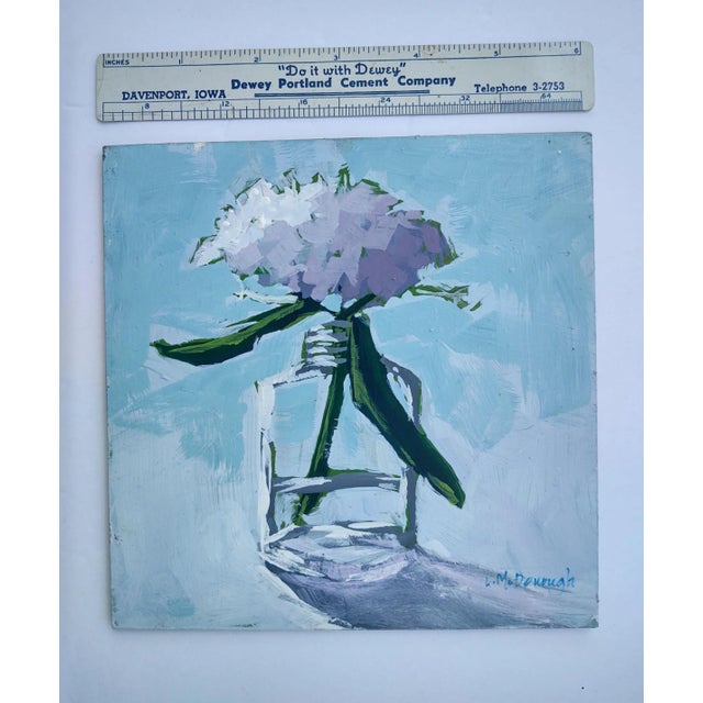 "Resurrection #2" Contemporary Impressionist Style Floral Still Life Acrylic Painting by Linda McDonough For Sale - Image 9 of 11