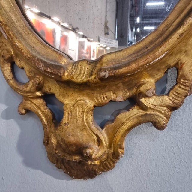 Antique Venetian Gilded Mirrors, 1870, Set of 2 For Sale - Image 4 of 12