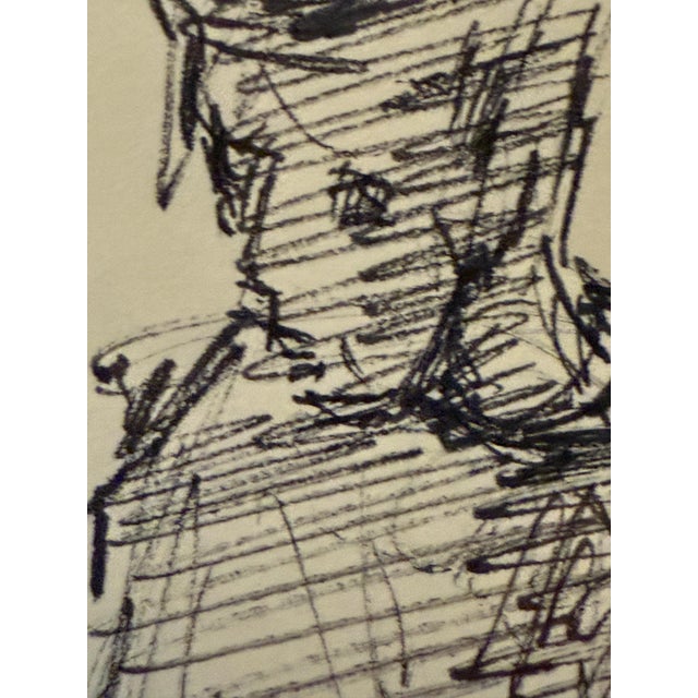 Drawing/Sketching Materials Timpanist, Ink Drawing by Joan Carl Strauss For Sale - Image 7 of 7