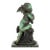 French Patinated Copper Sculpture of Seated Cherub After Charles Lemire For Sale