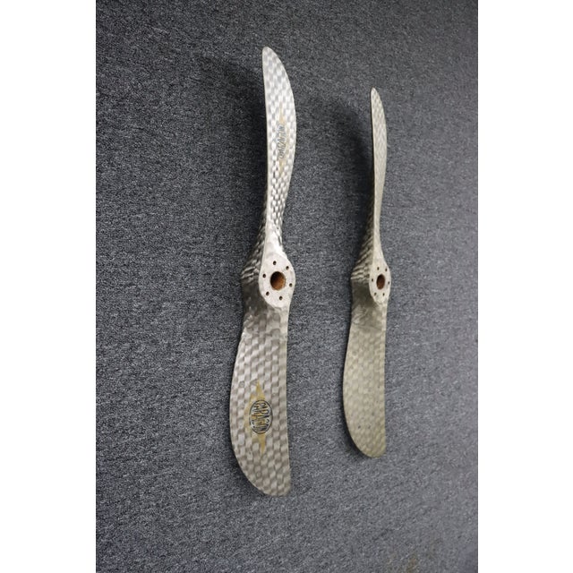 Early 20th Century Pair of Paragon Stainless-Wrapped Propellers by Paragon, Baltimore For Sale - Image 5 of 12