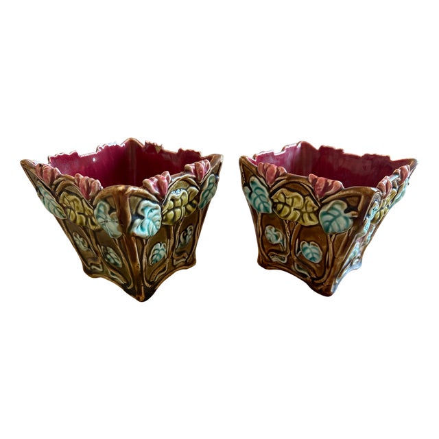 Ceramic Planters, 1920s, Set of 2 For Sale