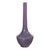 Tall Artisan Ceramic Vase with Purple Glaze and Slender Neck For Sale - Image 14 of 18