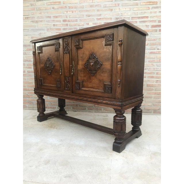 19th Century Catalan Spanish Buffet with 2 Doors For Sale - Image 5 of 12