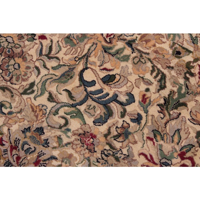 Shabby Chic Pak-Persian Ivory/Black Wool Rug - 9'0'' X 11'0'' For Sale In New York - Image 6 of 9