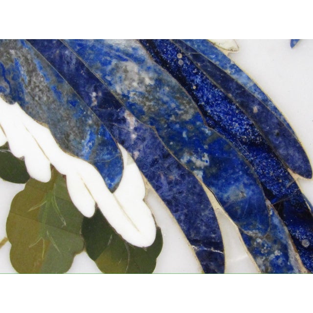 Italian Pietra Dura Tile With Exotic Birds For Sale - Image 10 of 11