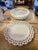 This beautiful set of White milk glass is unmarked Challinor & Taylor plate and bowl. Early American Pattern Glass. It...