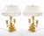 French Pair of Gilt Bronze Louis XVI-Style Three-Light Candelabra Table Lamps For Sale - Image 14 of 15