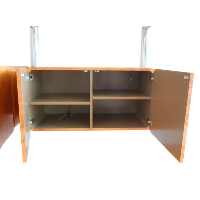 1970s Aluminum and Glass Orba Wall Unit by Janet Schweitzer for Pace Collection For Sale - Image 10 of 11