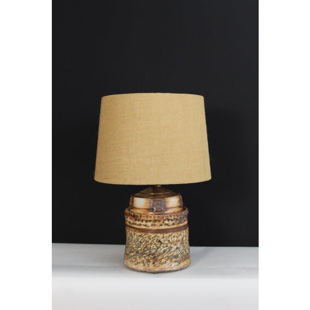 Ceramic Mid 20th Century Roland Zobel Influence Ceramic Lamp For Sale - Image 7 of 13
