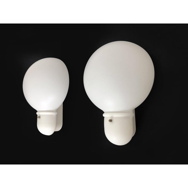 Vintage Italian Lightbulb-Shaped Wall Sconces, 1980s, Set of 2 For Sale - Image 3 of 11