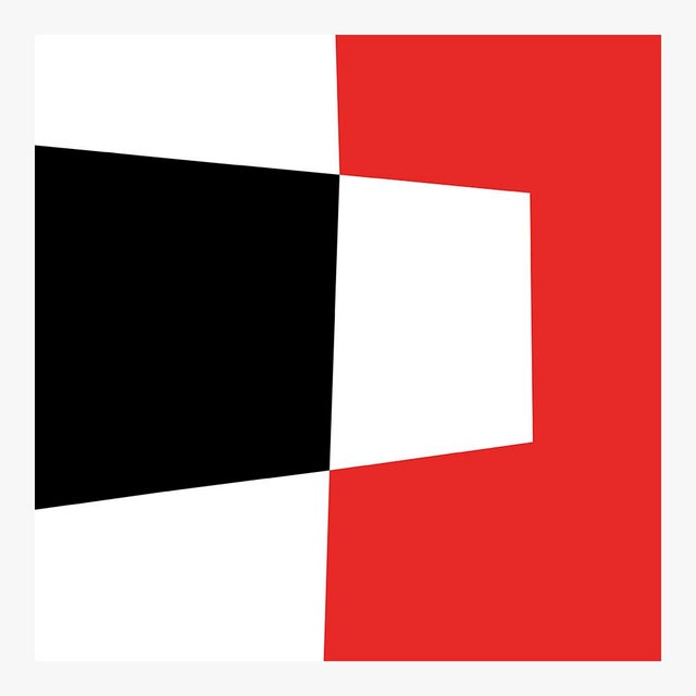 Mid-Century Modern Black Meets Red Fine Art Print 20"x 24" by Liz Roache For Sale - Image 3 of 6