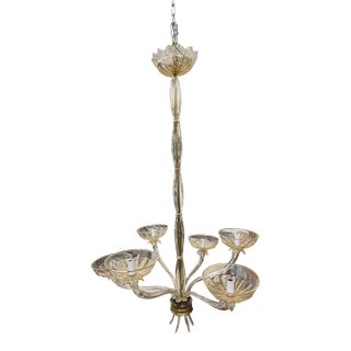 1930s Stunning Murano GlassChandelier by Seguso For Sale