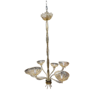 1930s Stunning Murano GlassChandelier by Seguso