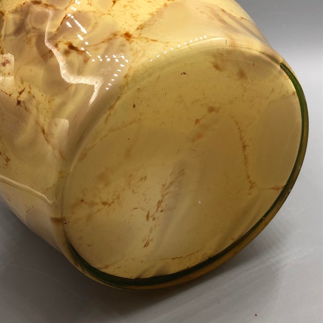 Large Murano Scavo Glass Tartaruga Vase, Tortoiseshell / Marble Design, Italy, 1970s For Sale - Image 12 of 13