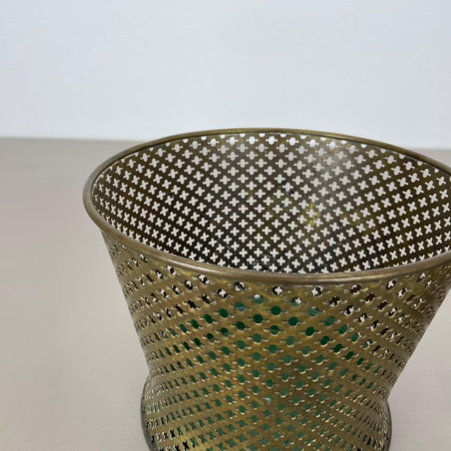 Metal Brass Flower Pot Plant Stands attributed to Mathieu Matego, France, 1950s, Set of 2 For Sale - Image 7 of 18