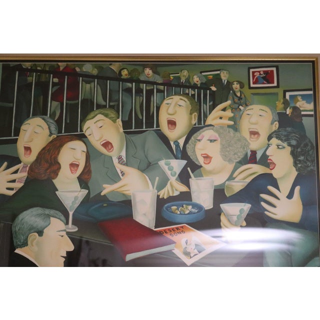 Metal Late 20th Century “Big Olives, Little Olives” Serigraph by Beryl Cook - Framed For Sale - Image 7 of 10